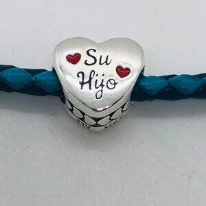 ✨✨Pandora Su Hija cz Charm His Daughter Heart Bead Charm